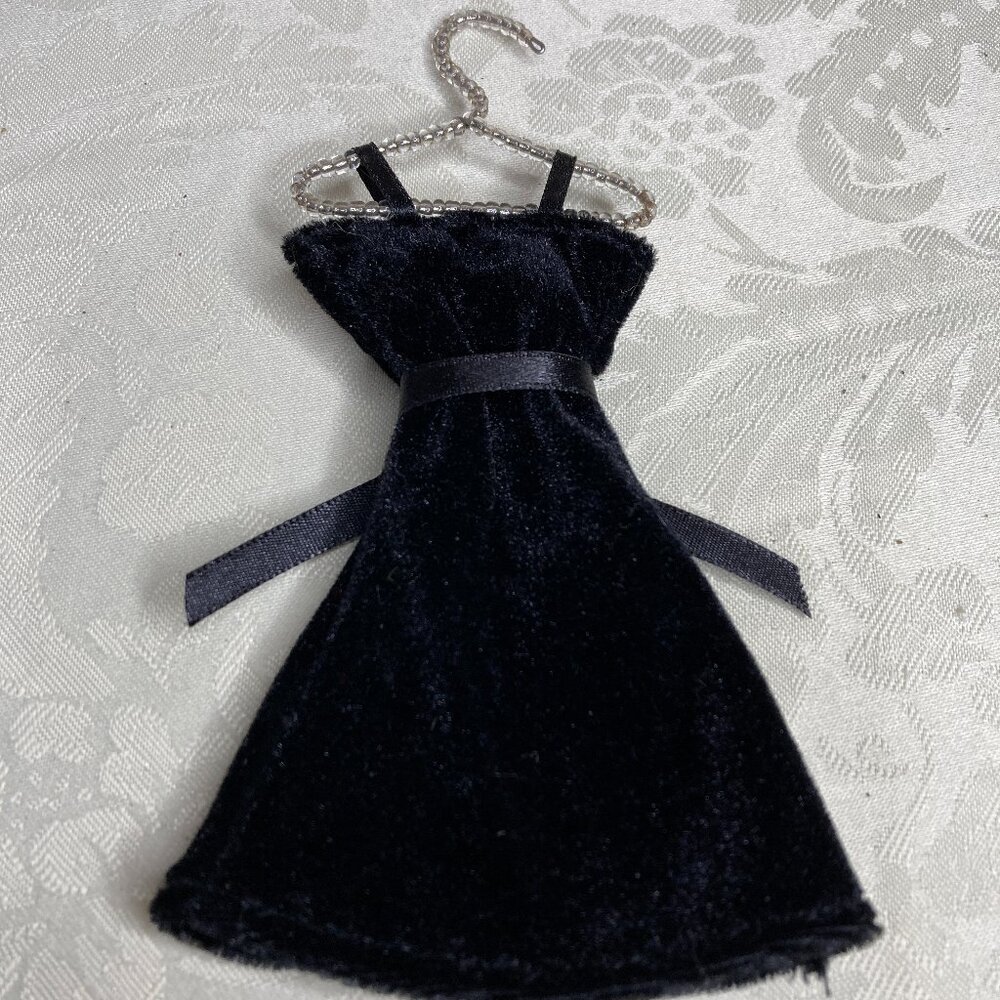 Black Dress Christmas Ornament